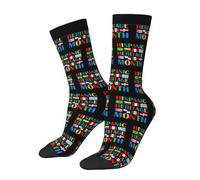Hispanic Heritage Month Calzini Donna Comodo Calzini Da Lavoro Anti-Vesciche Calze Per Running Adulti Esterno 40Cm