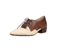 Hispanitas Scarpa stringata crema / marrone scuro Donna Hispanitas 39