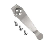 hiSpkNix Clip da tasca profonda in titanio compatibile con coltelli Spyderco Para 3 e Paramilitari 2 - finitura personalizzata Stone Wash con 3 viti