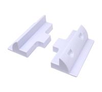 HISports Confezione da 2 Supporti per Pannelli solari, staffe solari, Spoiler di Collegamento in ABS, Profili di Collegamento Neri per progetti solari, Camper, roulotte, Barche