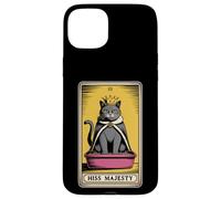 Hiss Majesty - Lettiera per gatti mistica con carta dei tarocchi Custodia per iPhone 15 Plus
