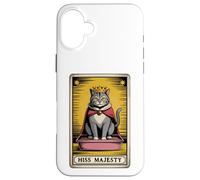 Hiss Majesty - Lettiera per gatti mistica con carta dei tarocchi Custodia per iPhone 16 Plus