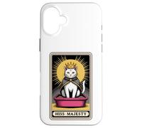 Hiss Majesty - Lettiera per gatti mistica con carta dei tarocchi Custodia per iPhone 16 Plus