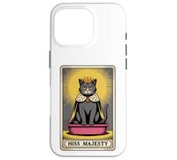 Hiss Majesty - Lettiera per gatti mistica con carta dei tarocchi Custodia per iPhone 16 Pro