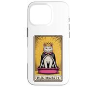 Hiss Majesty - Lettiera per gatti mistica con carta dei tarocchi Custodia per iPhone 16 Pro