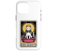 Hiss Majesty - Lettiera per gatti mistica con carta dei tarocchi Custodia per iPhone 16 Pro Max