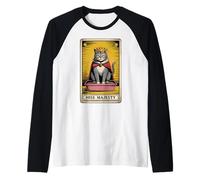 Hiss Majesty - Lettiera per gatti mistica con carta dei tarocchi Maglia con Maniche Raglan