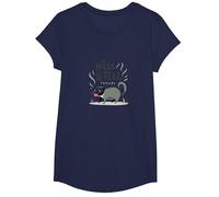 Hiss & Tell: Umorismo giocoso all'opossum per Gli Amanti degli Animali Maglietta, Ragazze, Navy, L