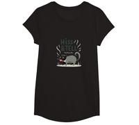 Hiss & Tell: Umorismo giocoso all'opossum per Gli Amanti degli Animali Maglietta, Ragazze, Nero, L