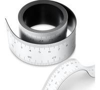 Histeaa Confezione da 2 righelli magnetici flessibili a nastro magnetico da 100 cm, adatti per torni