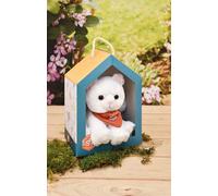 HISTOIRE D'OURS - Piccolo peluche gatto bianco SPA - 16 cm - Peluche Doudou Gatto molto morbido da adottare con bella scatola - Partnership SPA - Idea regalo solida per bambini e adulti