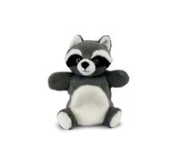 Histoire D'Ours - Puppetta Doudou Peluche Procione 24 cm - Collezione Podcoll - Doudou Touch per Animare per Neonato - Peluche interattivo morbido - Idea regalo Nascita mista - HO3371