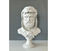 HISTONICA Statua del busto di Ercole, 50 cm, mitologia greca, statua greca, decorazione statua