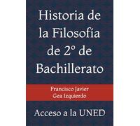 Historia de la Filosofía de 2º de Bachillerato: Acceso a la UNED