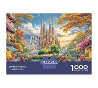 Historic Cathedral Puzzle in Cartone Extra Spesso Da 1000 Pezzi, Cathedral Town, Impossibile, Difficile, Stimolante, Puzzle Più Votato, Sfida 70x50cm/1000pcs