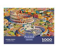 Historic Centre of Rome Puzzle in Legno Impermeabile DIY Puzzles Da 1000 Pezzi Regali Per Adulti Impossibili Giochi Di Impegnativi