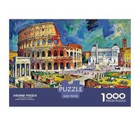 Historic Centre of Rome Puzzle in Legno Impermeabile Puzzles Da 1000 Pezzi Per Adulti Colorati Giochi Di Puzzle Impegnativi