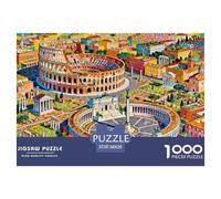 Historic Centre of Rome Puzzle in Legno Impermeabile Puzzles Da 1000 Pezzi Per Adulti Colorati Puzzle Per Decorazioni Domestiche