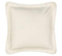 Historic Charleston Federa Decorativa in Cotone Matelasse, Stile Classico Europeo, Avorio, 66 x 66 cm