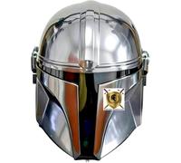 HISTORIC HANDICRAFT Casco Mandaloriano in Acciaio per Giochi di Ruolo, Elmo per Halloween e Cosplay | Armatura per Rievocazione