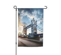 Historic Old Tower Bridge London Print 30,5 x 45,7 cm bandiera floreale da giardino per tutte le stagioni decorazione esterna spessa per prati bandiera