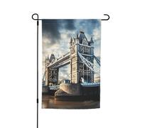 Historic Old Tower Bridge London Print 30,5 x 45,7 cm bandiera floreale da giardino per tutte le stagioni decorazione esterna spessa per prati bandiera