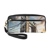 Historic Old Tower Bridge London Print Makeup Bag per le donne Impermeabile Pouch Toiletry Scuola Ufficio Viaggi Uso quotidiano