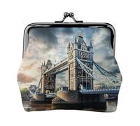 Historic Old Tower Bridge London Printing Piccolo kit da viaggio portafoglio, custodia compatta per avventure in campeggio e viaggi di pesca, nero, Taglia unica, Art Deco