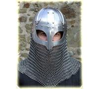 Historicalmuseum Medieval Armour chiuso con Vichinghi casco Chainmail - con supporto gratuita