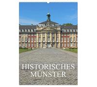 Historisches Münster (Wandkalender 2026 DIN A2 hoch), CALVENDO Monatskalender: Eine Führung zu den eindrucksvollsten Denkmälern und Statuen der Hansestadt Münster.