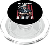 History Buff - Bandiera USA per sollevamento pesi, motivo: George Washington PopSockets PopGrip per MagSafe