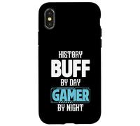 History Buff By Day Gamer By Night Costume per storici Custodia per iPhone X/XS