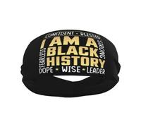 History Confident Blessed I Am A Black History Strong Fearless Dope Wise Leader Uomo Donna Fascia Capelli Leggera Headband Assorbente Fascia Sportiva Per Yoga Escursionismo Sport Palestra