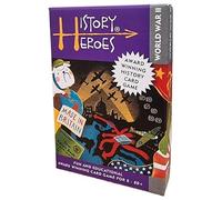 History Heroes Seconda guerra mondiale | gioco di carte in inglese | storia della Seconda guerra mondiale | 2-6 giocatori | Dagli 8 anni | 40 carte illustrate