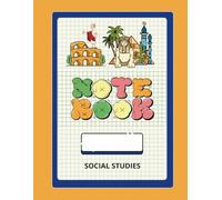 History Notebook - Wide Ruled • 8.5 × 11 in • Retro Sticker-Style Cover: Extra-large composition book with 120 wide-ruled pages for notes & homework (Grades 3-5)