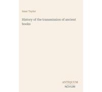 History of the transmission of ancient books