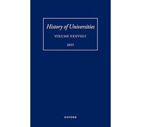 History of Universities: Volume XXXVIII/1