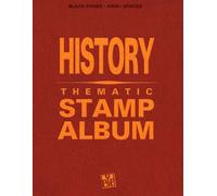 History Thematic Stamp Album: With beautiful aesthetic black pages and more than 4300 spaces to sort and display your philately collection. Ideal for beginner adult collectors and kids