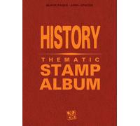 History Thematic Stamp Album: With beautiful aesthetic black pages and more than 4300 spaces to sort and display your philately collection. Ideal for beginner adult collectors and kids
