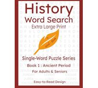 History Word Search: Extra Large Print Word Search for Adults & Seniors