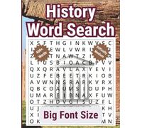 History Word Search: Large Print, 55 Fun & Educational Puzzles for Adults, Seniors & Teens | Famous Events, Leaders, Eras & Civilizations | Medium Difficulty, One Puzzle per Page