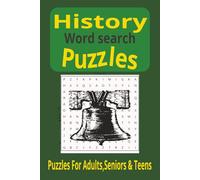 History Word Search Puzzle Book: Words Searches with to Read Print about History,Historical People and more[ 6x9 inches,110 pages[ 50+ puzzles...Gift for Vacations, Holidays and Free Time