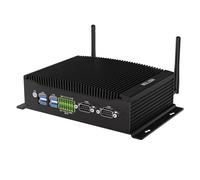 HISTTON Fanless Mini PC industriale Core i7-10810U, DDR4 32 GB RAM 512 GB M.2 SSD, 2 COM RS232/485, 2 HD+DP 4K display triplo, 2 LAN, GPIO, Wi-Fi, BT4.2, Mini PC Windows 11 Pro, supporto Linux/Ubuntu