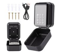 HISUEKIG Cassetta Chiavi con Codice, Esterno Impermiabile Cassaforte di Sicurezza per Chiavi con Sblocco Remoto, Combinazione Muro Cassetta per Casa Scuola Ufficio Self Check In