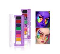 HISUNBEN Body Paints Face Paint andWashable Body Colour Face Paint Children's Make Up Theatre Carnival Halloween Party 8 colori -3
