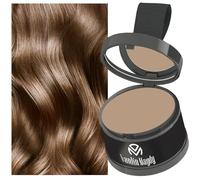 HISUNBEN Instantly Hairline Powder Antivento, Saldatura Radice Touch Up Correttore per Capelli Ricorrenti, Linea Professionale Shadow Powder con Specchio per Puff-02LB