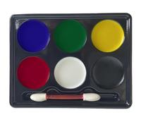 HISUNBEN Kids Face Paint Kit, Non-tossico Face Painting Body Paints per bambini e adulti con , a base d'acqua, Halloween Face Paint (6 colori)