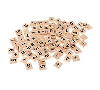 Hisxrcal 100 Pezzi di Puzzle in Legno con Numeri per Bambini, 1-10