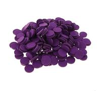 Hisxrcal 200 Pezzi Cuscinetti Diffusore Oli Essenziali Pad Ricambio Feltro 21mm per Gioielli Aromaterapia Assorbenti Lavabili Riutilizzabili Adatti a Collana, viola