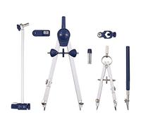 Hisxrcal Set di 2 Compassi Professionali per Disegnare Cerchi con Lente d'Ingrandimento E Rotella Regolabile, Adatti a Ingegneri, Artisti E Disegnatori.,